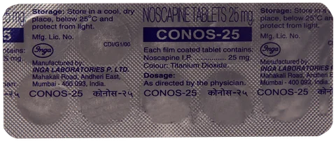 Conos 25mg Tablet (Noscapine 25mg)